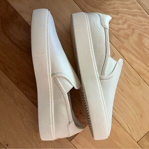 Uggs Bone White Jass Leather Slip-on, Sz 10 NWT